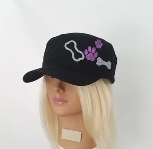 TWO BONES AND PAWS HAT