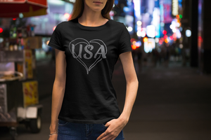 USA with Heart T-Shirts